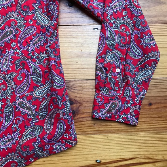 Lands’ End No Iron Supima Button Down Top, EUC, 10P - Picture 7 of 14